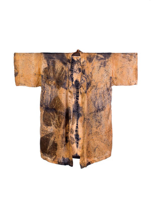 Bush Dyed Silk Robe by Jeanelle Mamarika