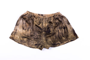 M - Bush Dyed Silk Shorts by Tammy Lalara