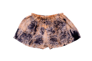 S - Bush Dyed Silk Shorts by Elsie Bara